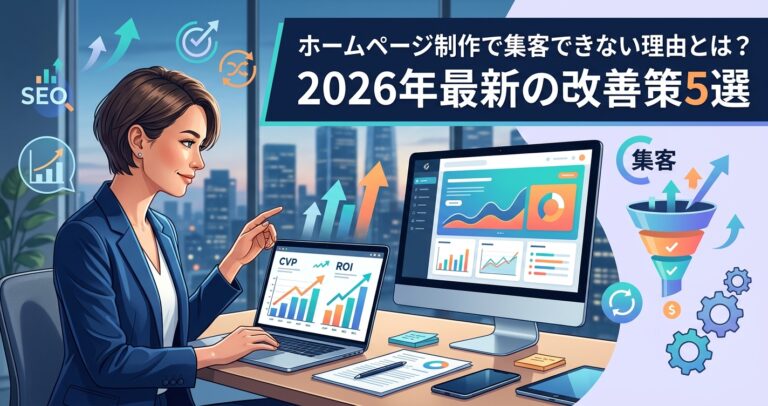 ホームページ制作で集客できない理由とは?2026年最新の改善策5選