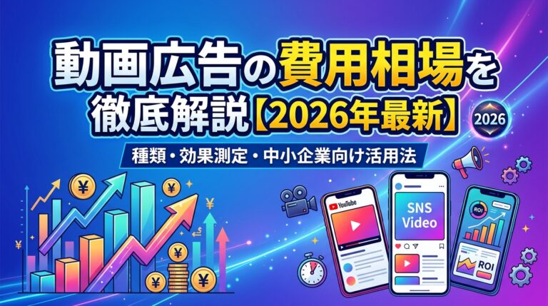動画広告の費用相場を徹底解説【2026年最新】種類・効果測定・中小企業向け活用法