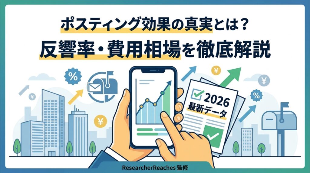 ポスティング効果の真実とは？2026年最新の反響率・費用相場を徹底解説