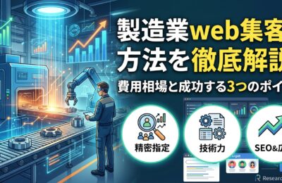 製造業web集客の方法を徹底解説！費用相場と成功する3つのポイント