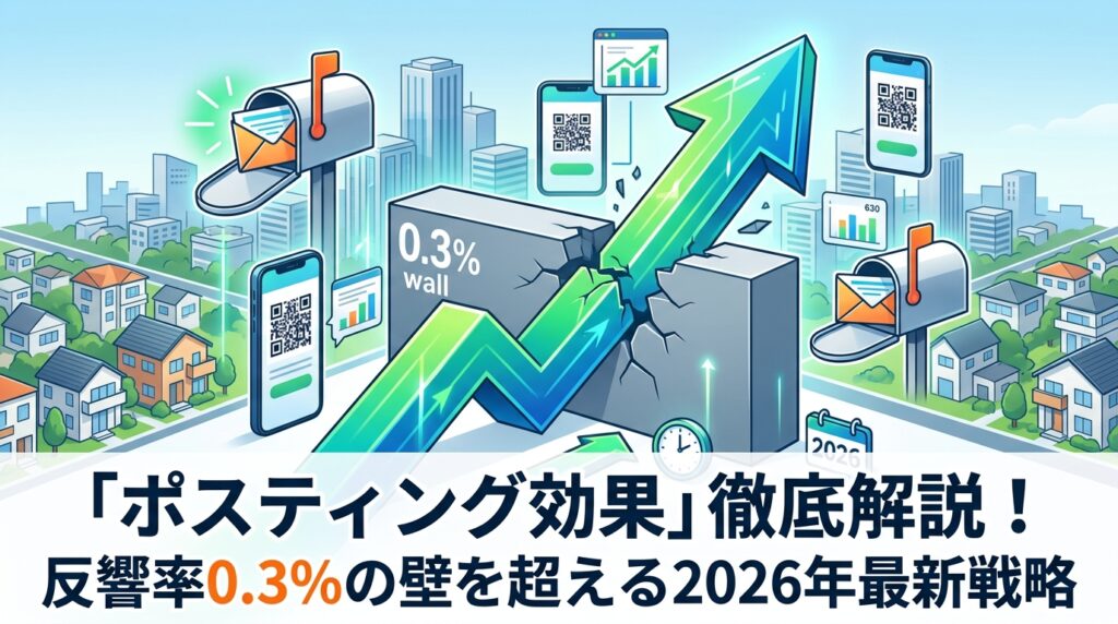 「ポスティング効果」徹底解説!反響率0.3%の壁を超える2026年最新戦略