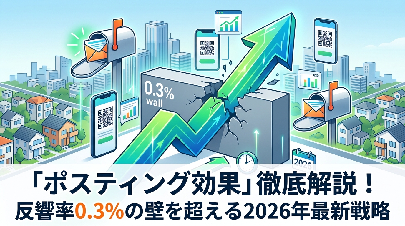 「ポスティング効果」徹底解説!反響率0.3%の壁を超える2026年最新戦略