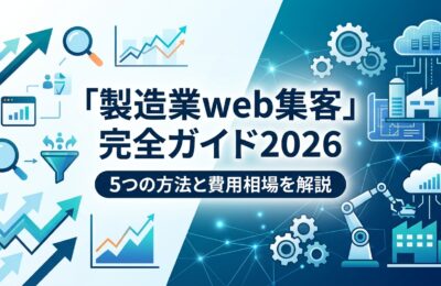 「製造業web集客」完全ガイド2026|5つの方法と費用相場を解説