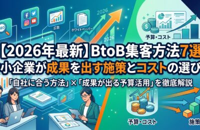 【2026年最新】BtoB集客方法7選|中小企業が成果を出す施策とコストの選び方