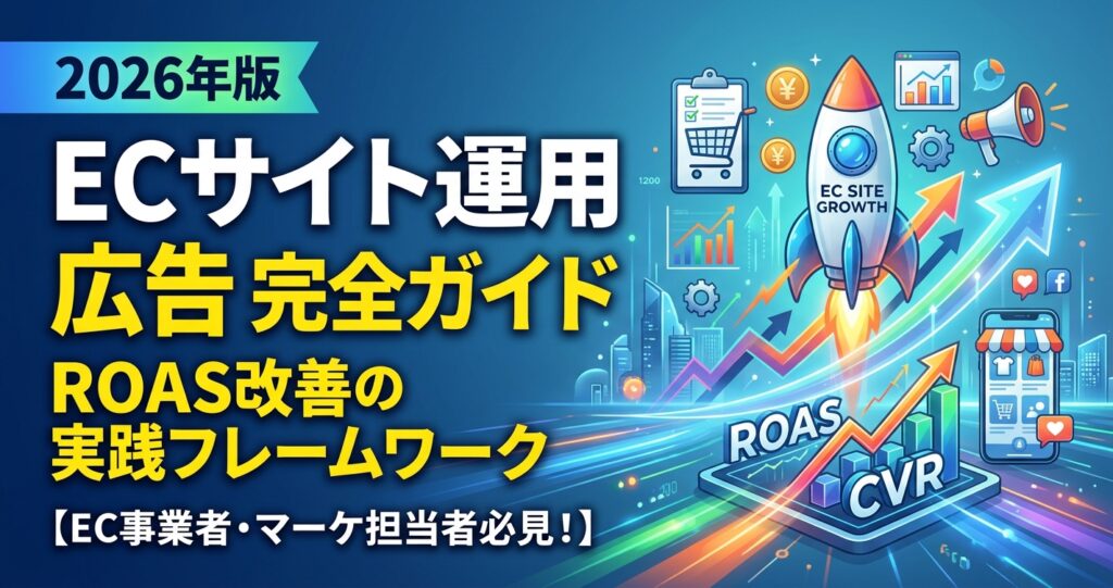 「ECサイト運用 広告」完全ガイド2026年版|ROAS改善の実践フレームワーク