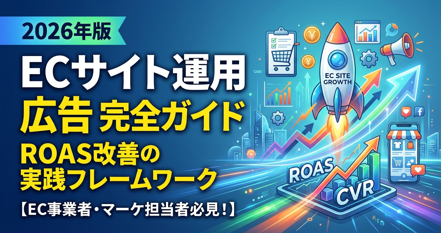「ECサイト運用 広告」完全ガイド2026年版|ROAS改善の実践フレームワーク