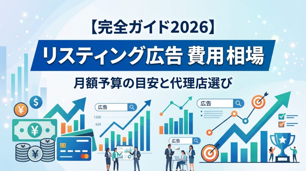 「リスティング広告 費用 相場」完全ガイド2026|月額予算の目安と代理店選び