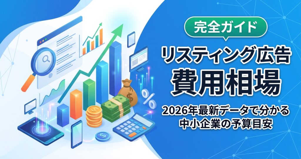 「リスティング広告 費用相場」完全ガイド!2026年最新データで分かる中小企業の予算目安
